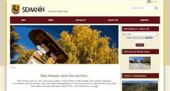 Desktop Screenshot of obecsemanin.cz